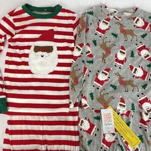Carters Kids Holiday Santa Pajama 2 Piece Set NWT 🎄🎄🎄🎄🎄